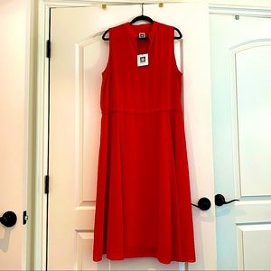 Anne Klein Dress Cherry Red Sleeveless size XL NWT